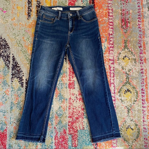 ✨Anthropologie Pilcro Script Crop Denim Fray - Picture 5 of 9